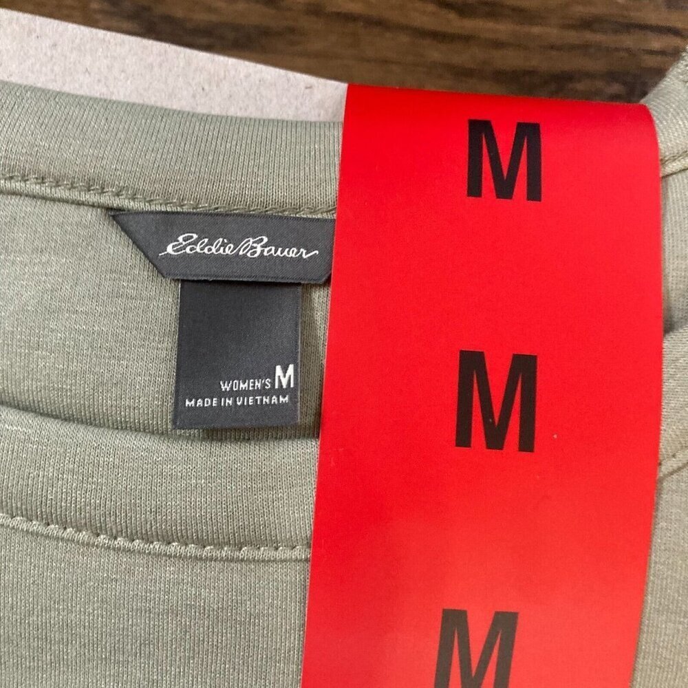 Eddie Bauer Women's 2-Pack Hoodie & Crewneck Shirt Navy Green M Comfort Combo - Picture 3 of 7